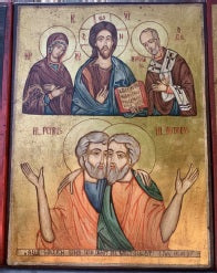 81.Deisis with St. Nikolay & St. Peter and his brother St. Andrey